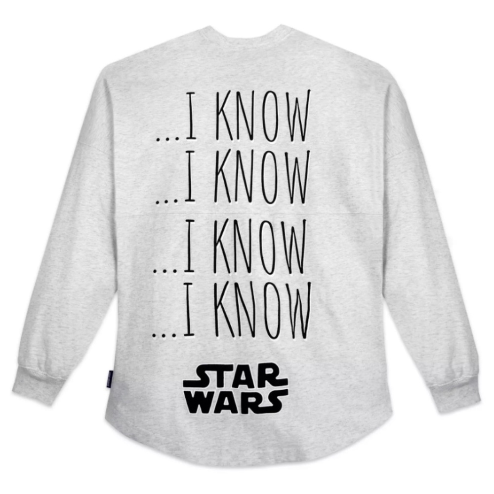 Disney Star Wars Han Solo ''I Know'' Spirit Jersey for Adults Size - NEW